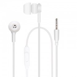 Rams CS35W Auriculares ExtraBass Jack 3,5 mm White