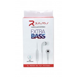 Rams CM01 Auriculares estéreo Extra Bass Jack F1