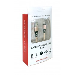 Rams C115 Cable de Nailon Carga Rápida 2.1A iOS P2