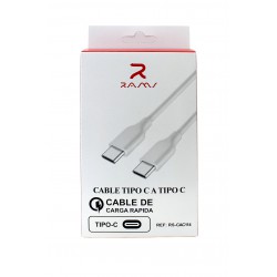 Rams CAC114 Cable de carga rápida 2,1A Tipo C a Tipo C F1