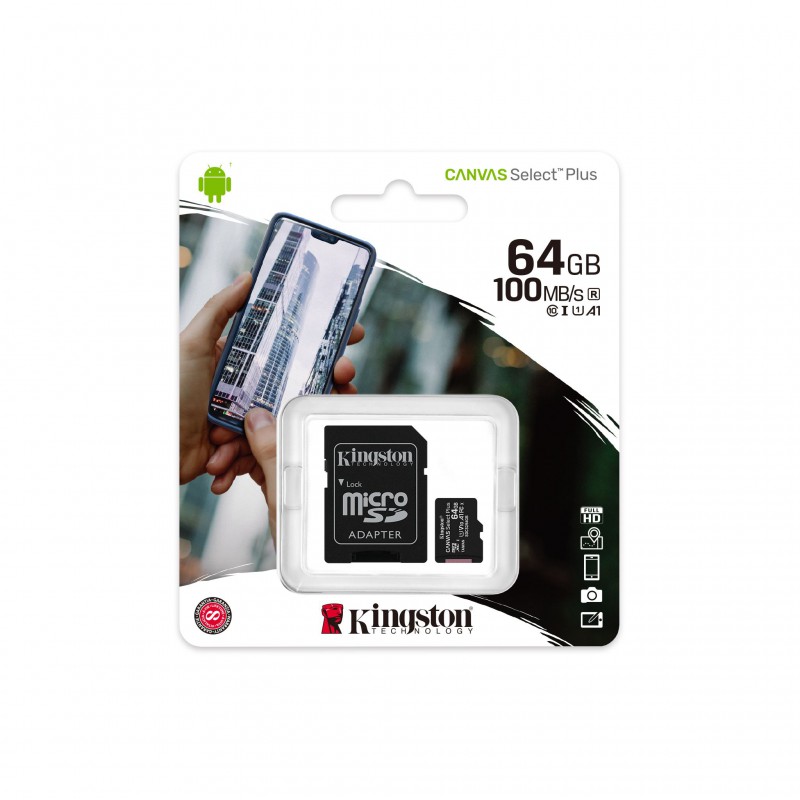 Tarjeta Micro Canvas Select Plus SD Tarjeta de memoria 64GB