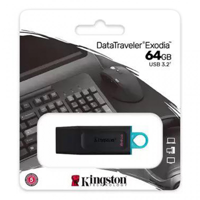 Unidad Flash USB DataTraveler Exodia 64GB