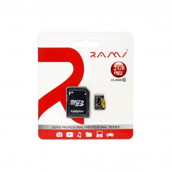 Tarjeta Micro SD de 2GB con Adaptador de clase 10 de Rams.