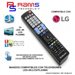 Rams MLG10 Mando Compatible Televisiones Plasma/LCD/LED/4K LG Detail